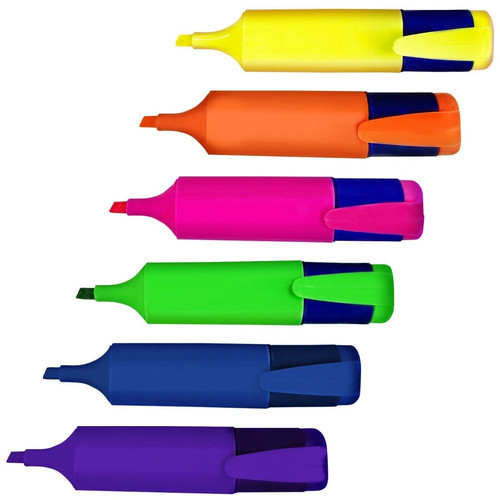 Highlighter pens set pack - 6,