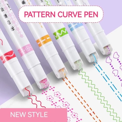 6pcs set flower line shape - flower,
