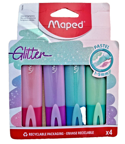4pcs maped pastel glitter - maped,