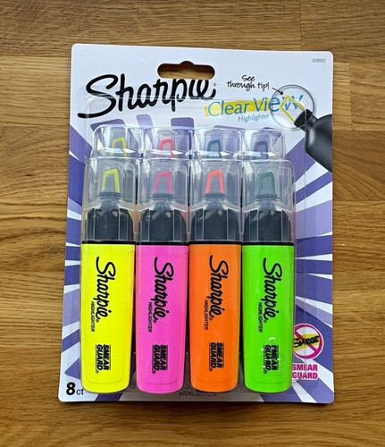 Sharpie clear view fluorescent - clear,