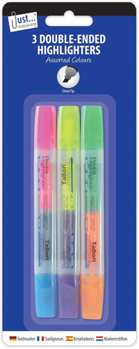 Double ended highlighter set - highlighter,