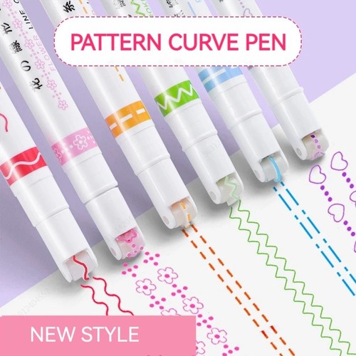 6pcs flower highlighter pen - 6pcs,